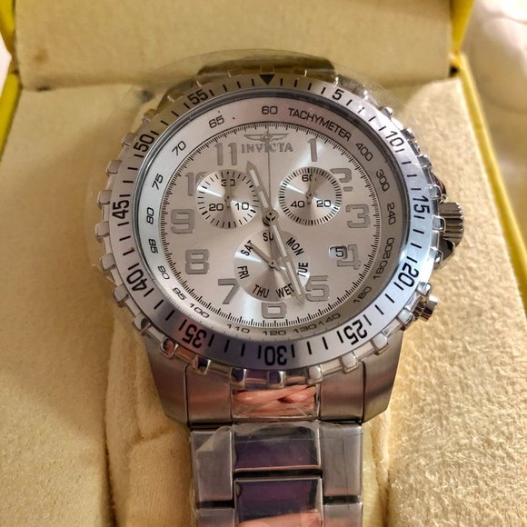 Amazon.com: Invicta Men Invicta 45mm Stainless Steel Chronograph 6620